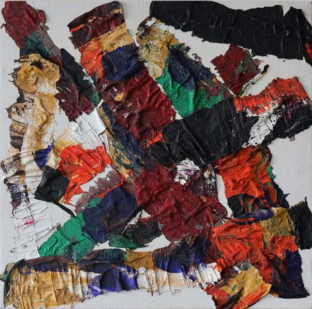 08.04.2026, John Coltrane-Serie, 40x40 cm, Farbhäute auf Leinwand