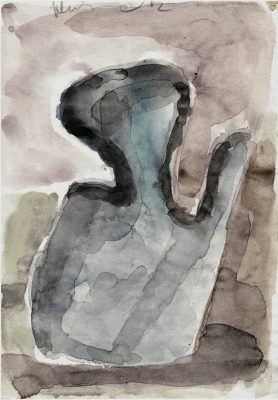 21x14,5 cm Aquarell