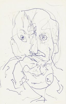 21,5x15 cm, Zeichnung Kugelschreiber 15x21 cm