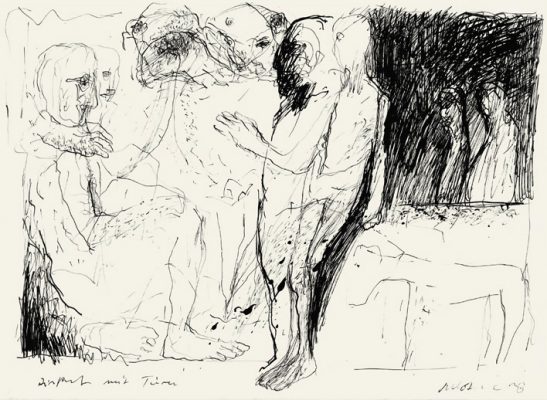 21x28,5 cm, Feder Tusche