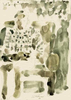 29x21 cm Sven mit Meerschwein Aquarell
