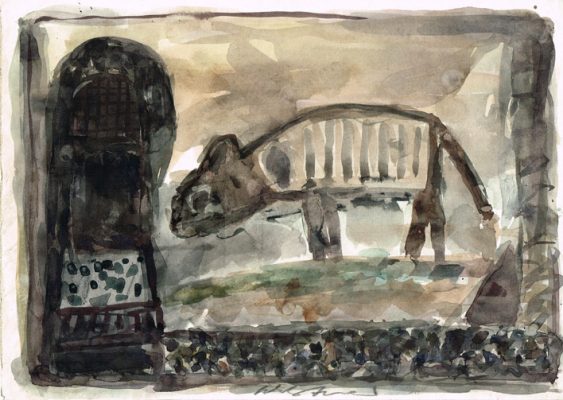 21x29,5 cm, Tier, Aquarell