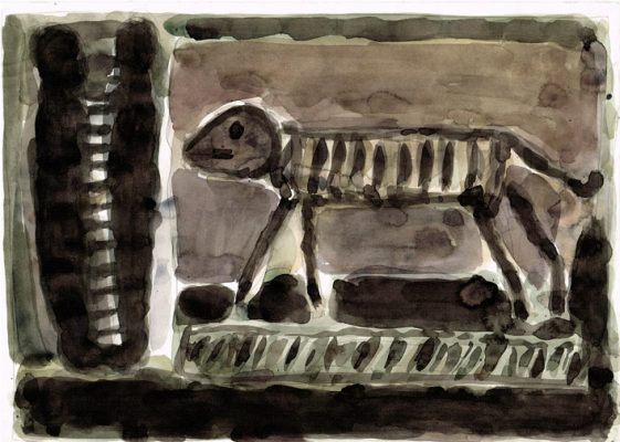 21,2x29,5 cm Aquarell