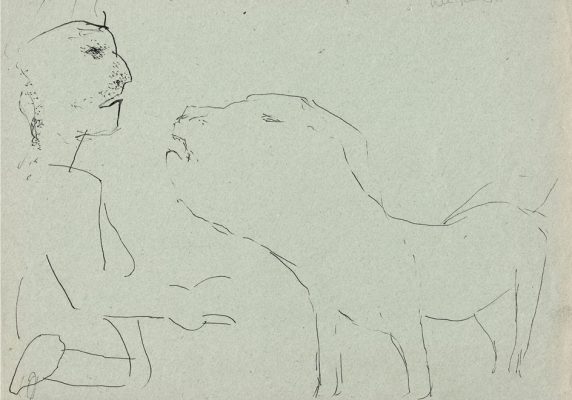 29x41,5 cm Feder Tusche