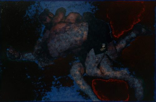 KICKBOXING, 5 Tafeln, (5), 21x30 cm, Acryl auf MDF-Platte