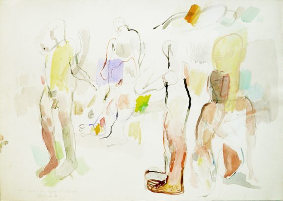 Aquarell auf Papier, 51x72 cm 1987
