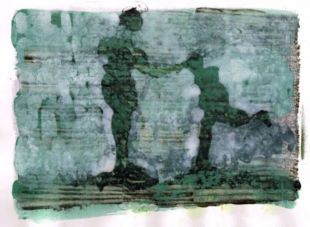 Bindung, Acryl auf Leinwand auf Pappe, 23x31,5 cm, 2018