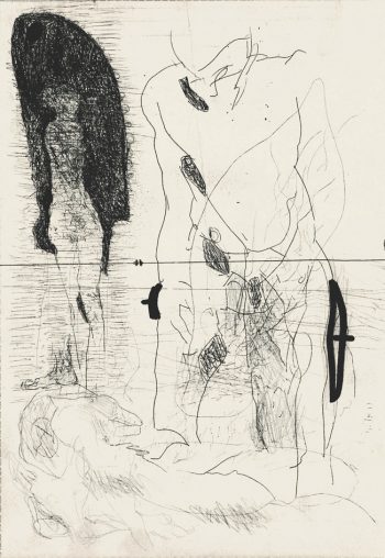 Blatt-Nr-20, Faser, Tusche-Papier, 21x30,8cm
