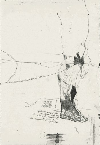 Blatt-Nr-36, Faser, Tusche-Papier,  21x30,8cm