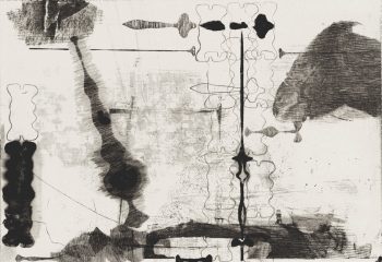 Blatt-Nr-45, Faser, Tusche-Papier,  21x30,8cm