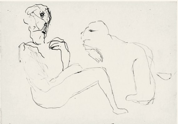 Dialog, Feder, 1983 15x21 cm