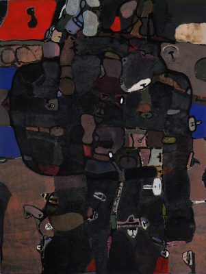 Fotograf am See, Emulsionsfarbe auf Leinwand, 180x140 cm, 2008 (Bilderhimmel), 2005-2008