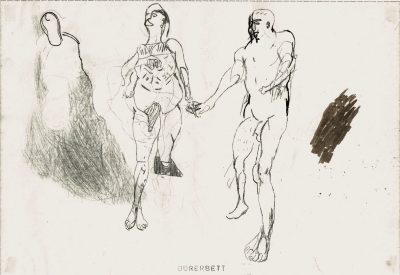 Genesung, Faser, Tusche-Papier, 21x29,5 cm, 2005