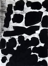Im Sturm, Acryl-Papier, 79x59 cm, 2020
