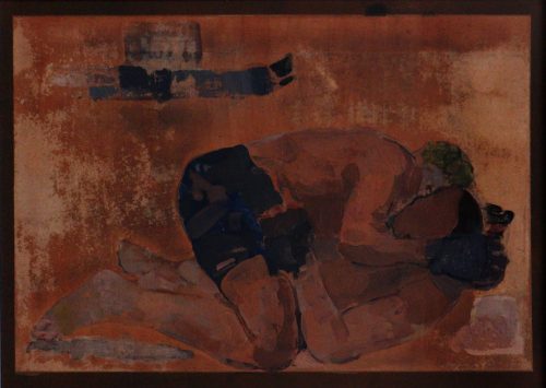Kickboxing 16 10 2021 30x42 cm Acryl auf MDF-Platte