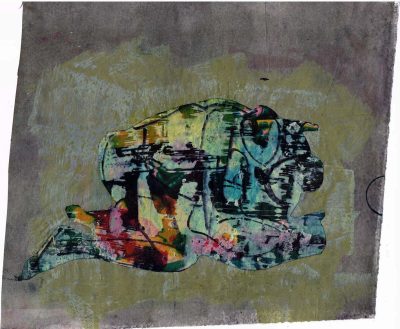Kickboxing collage 38x28 cm
