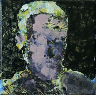 Kopf, Acryl auf Leinwand, 20x20 cm, 2013