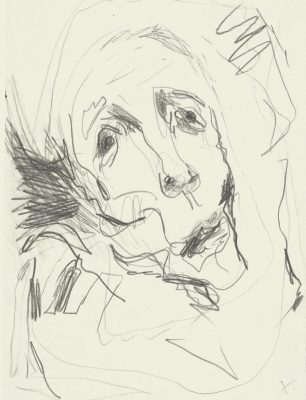 Kopf einer Kranken, 29,5x21 cm 1982