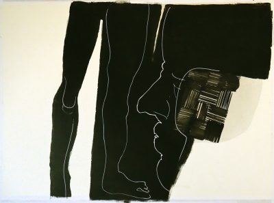 Kopf und Fuß 75 x 105 cm Zeichnung