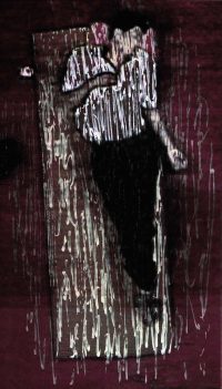 Studie zu Nur im Schlaf, Acryl über Digitaldruck-Papier, 28,5x16,5 cm, 2017