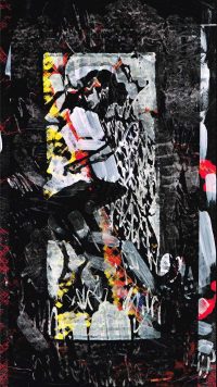 Studie zu Nur im Schlaf, Acryl-Papier, 29x16,5 cm, 2018