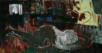 Nur im Schlaf, 155 x 80 cm, 2018