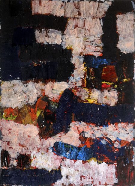 Schälung, Emulsionsfarbe auf Leinwand, 70x50 cm, 2021