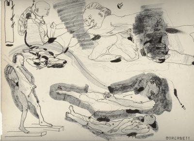 Schnüffler, Faser, Tusche-Papie, 21x30 cm, 20002000 21x30 cm Papier Faser,Tusche