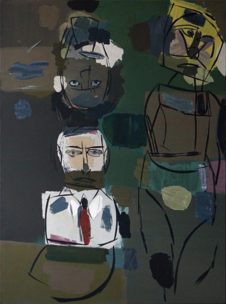 Selbstbild, Emulsionsfarbe auf Leinwand,120x85 cm, 2018