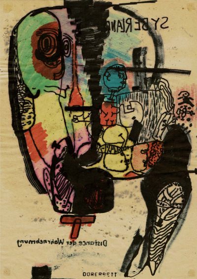 Syberland, Faser, Tusche-Papier, 29,5x21 cm, 2000