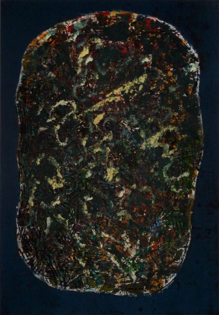 Universalkopf, Emulsionsfarbe auf Leinwand, 120x80 cm, 2019
