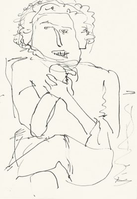 Uta Feiler, 1983, Federzeichnung, 21x15 cm
