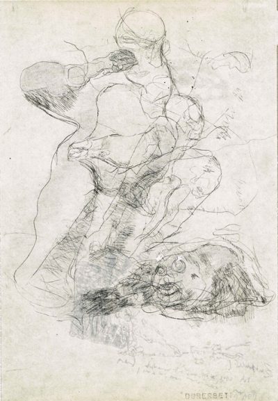 Walpurgis, Faser, Tusche-Papier, 29,5x21 cm, 2009