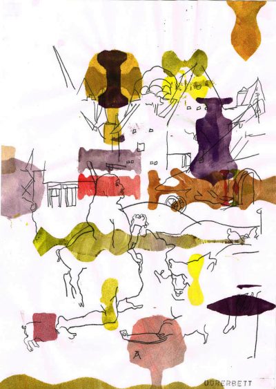 Zeichnung (nach Albrecht Dürer), Tusche, Faser-Papier, 30x21 cm, 2002
