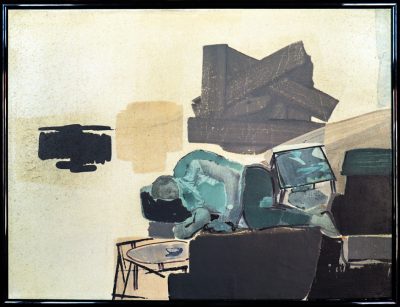 Der neue Picassotisch (Nur imSchlaf), Acryl auf Leinwand, 30 x40 cm, 2020