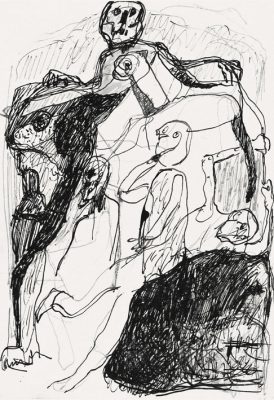 Unerwartete Begegnung, 1983 21x15 cm